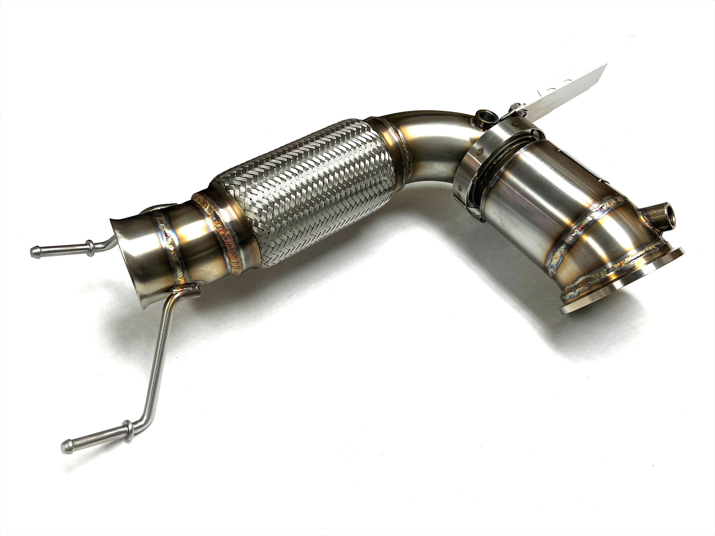Sports Series 4" High Flow Catted Downpipe for the 2020-24 M135iX B48 (4 Cylinder) Engine
