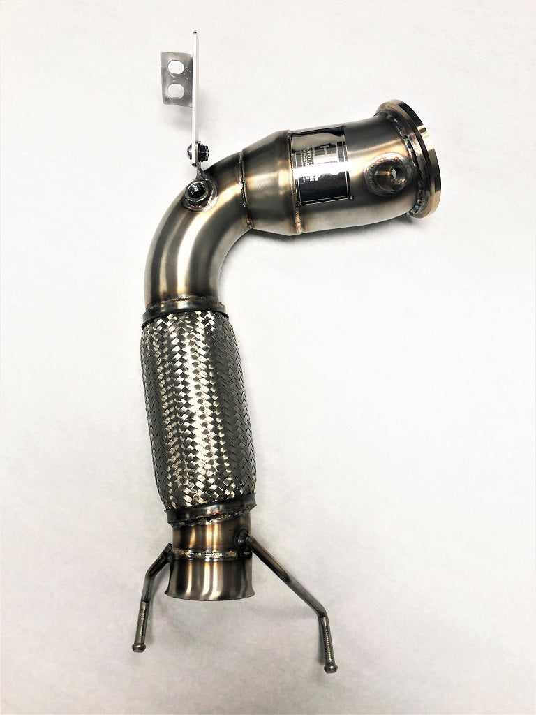 Competition Series 4" Catless Downpipe for the 2015+ Mini Cooper S, Clubman, Cabrio and Countryman US Spec (4 Cylinder) Engine