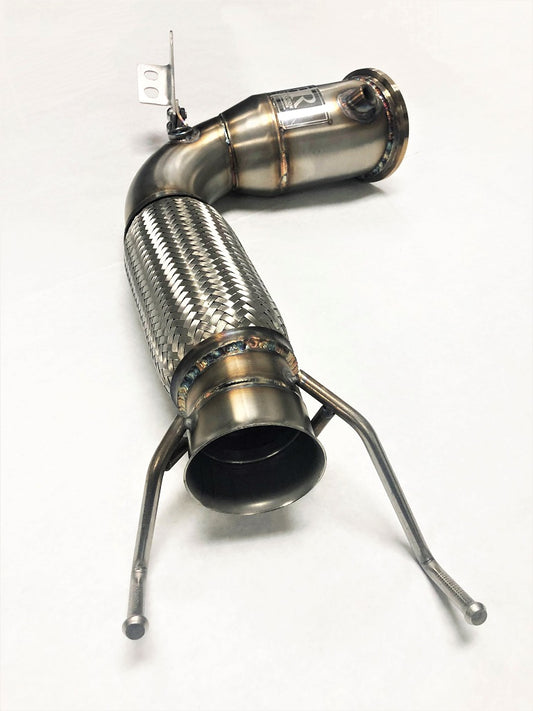 Competition Series 4" Catless Downpipe for the 2015+ Mini Cooper S, Clubman, Cabrio and Countryman EU/Asia Spec & Cooper JCW all region (4 Cylinder) Engine